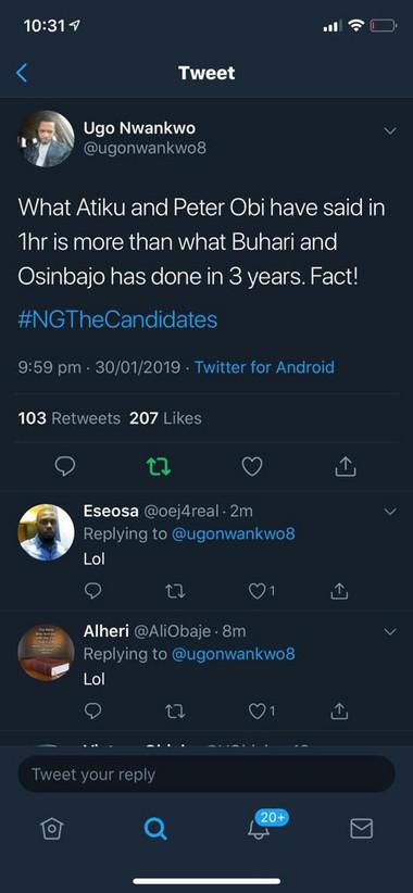 #NGTheCandidate: Atiku da Obi sun birge