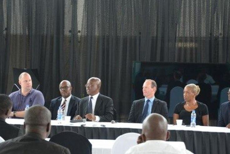 Benson Uwatse, MD, Mercedes-Benz Centre and other executives at the Anniversary celebrations of Mercedes-Benz Nigeria and Bang & Olufsen