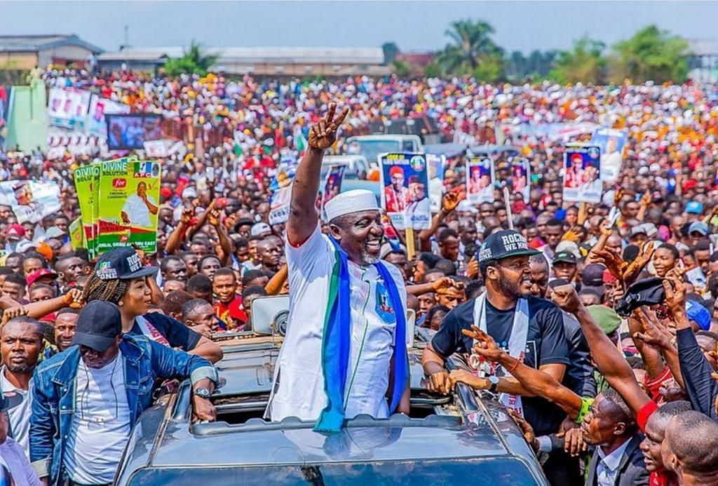 2019 Elections: Massive crowd welcome Okorochas as he flags-off campaign 2