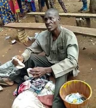 Pastor nabbed with a ‘Ghana must go’ bag full of used female panties (Video)