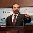 Lebanese Prime Minister Saad Hariri addresses the media after announcing the new cabinet during a press conference at the presidential palace in Baabda, east of the capital Beirut, on January 31, 2019