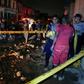 Police cordoned off a street in Havana's Luyano neighborhood, an area hard hit by the rare tornado to strike the Cuban capital