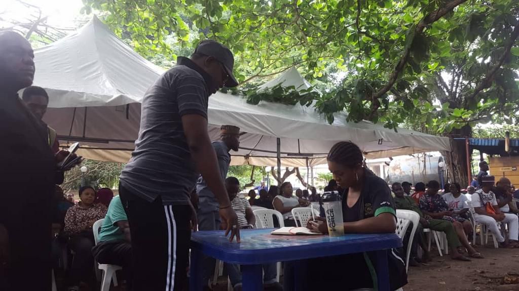 Voters at polling units