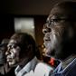 Election bitterness: Fayulu, left, and Tshisekedi