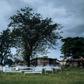 Hospital beds at the Ebola transit centre in Beni were stored outside in December, after anti-government protestors ransacked the tents.