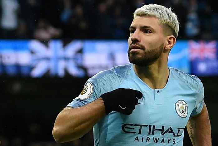 Goal getter: Sergio Aguero remains Manchester City's top marksman