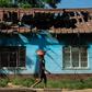 The burnt-out offices of the ruling ZANU PF party's Kadoma district in Rimuka township
