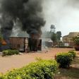 Container on fire in INEC's Anambra State office [Channels Television]
