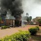 Container on fire in INEC's Anambra State office [Channels Television]