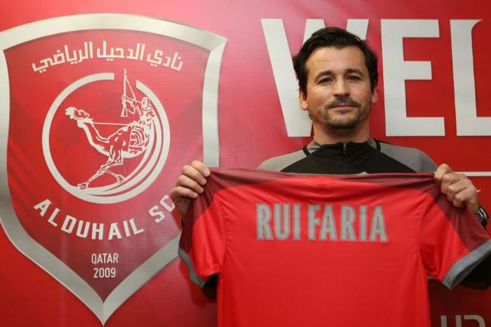 A club of his own: Rui Faria, a long-time assistant to Jose Mourinho, was installed as manager of Al Duhail