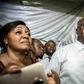 Tshisekedi, surrounded by his wife, relatives and supporters, shortly after the national election commission declared him winner of the December 30 ballot
