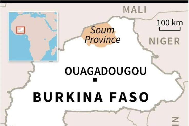 Map locating Soum province in Burkina Faso