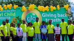 Some of the students of Orogwe Secondary School, Owerri,, Imo State, with Glo officials and facilitators at the health talk organised as part of the events marking this year’s edition of the International Day of the Girl Child.