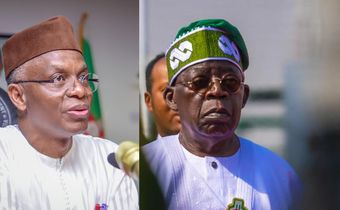 L-R: Former Kaduna State Gov. Nasir El-Rufai and President Bola Tinubu. [Facebook]