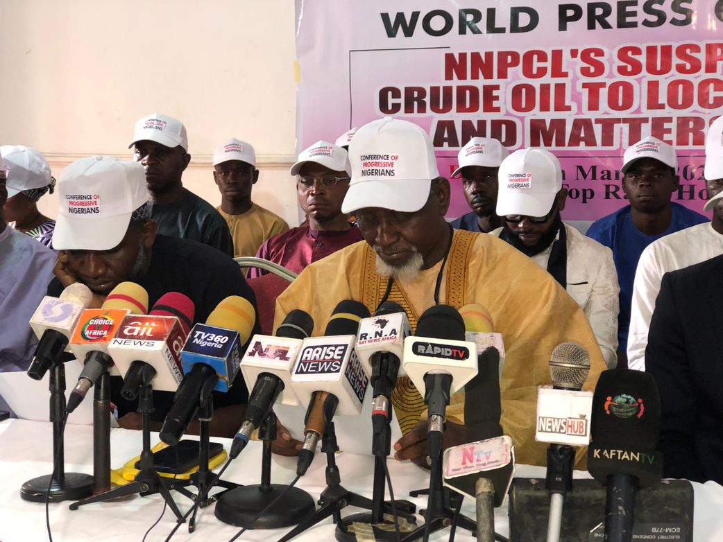 The Conference of Progressive Nigerians (CPN) at a press briefing in Abuja on Tuesday, March 11.