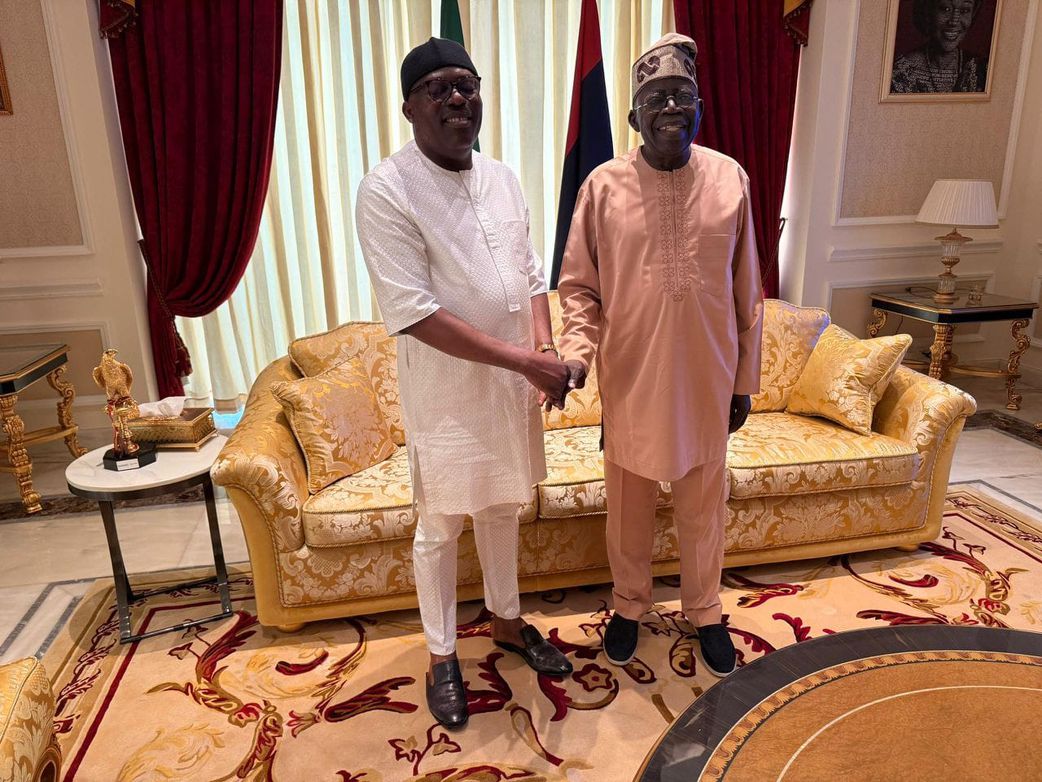 President Bola Tinubu and suspended RIvers State Governor, Siminalayi Fubara
