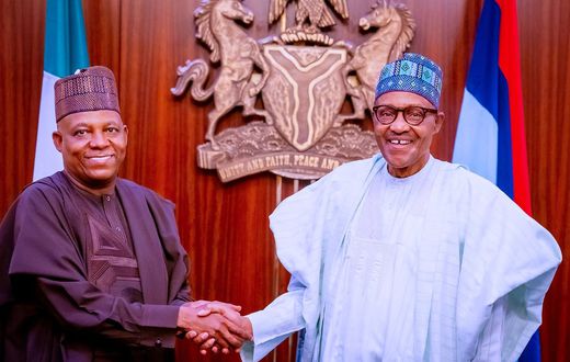 Tinubu secretly ends Shettima to check on ailling Buhari in London
