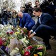 Polls show the centre-right coalition of Dutch premier Mark Rutte (R), seen here paying tribute to the Utrecht attack victims, is headed for major losses