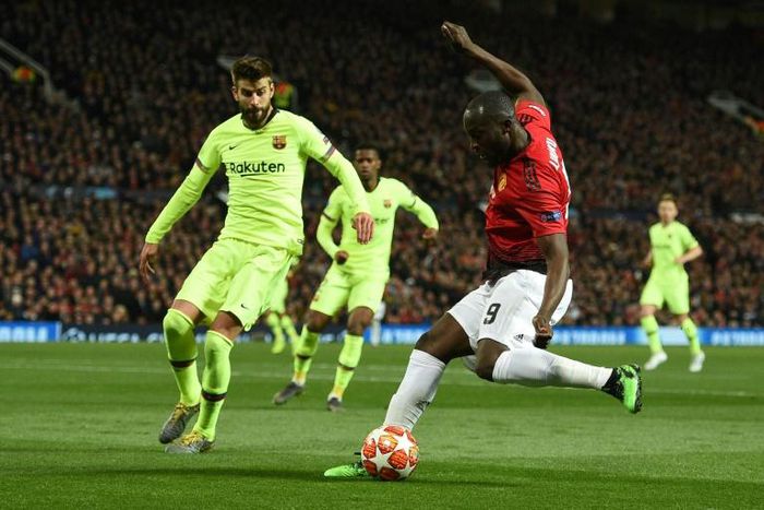 Gerard Pique (left) was one of Barcelona's star performers against Manchester United on Wednesday