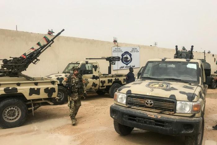 Militiamen in Libya's east say they have seized some vehicles from Haftar's forces