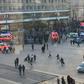 Berlin police said they made nine arrests after the fight broke out on the Alexanderplatz in the city centre