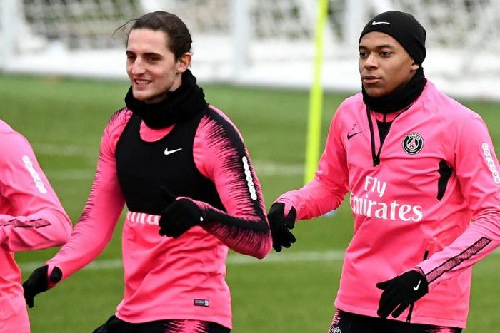 Adrien Rabiot (left) suspended by PSG