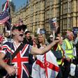 People were marking March 29 -- the original Brexit day -- in all manner of ways, from protests outside parliament to tongue-in-cheek "leaving" parties