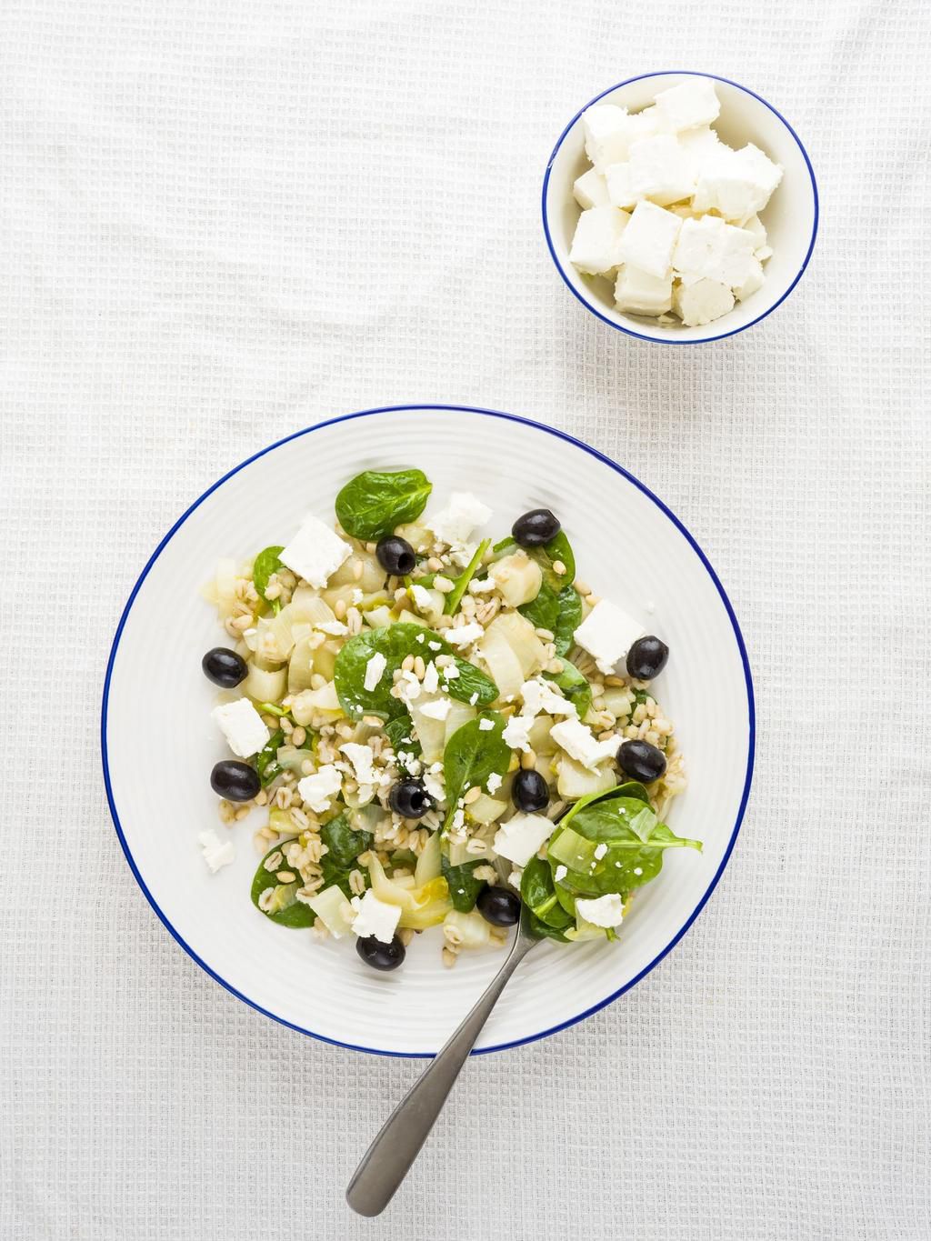 barley chicory salad