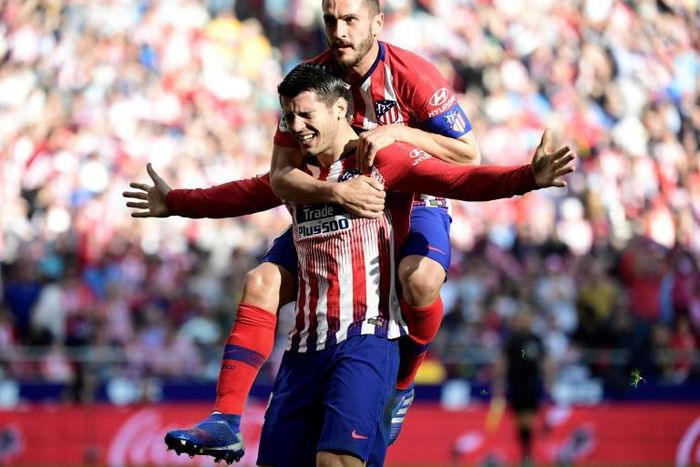 Morata scored his first goal for Atletico