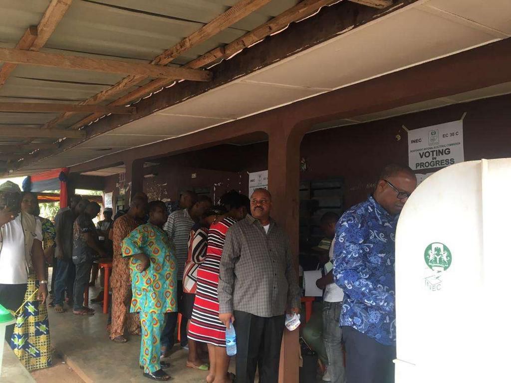 Peter Obi casts his vote