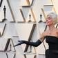 Lady Gaga oozed Holylwood glamour on the Oscars red carpet -- she is nominated for best actress and best original song for "A Star Is Born"
