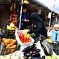 Despite the fruit and vegetables on display at the market, there is far from enough food for residents of the severely overcrowded Al-Hol camp