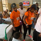 Three members of The Temple Company including Jeff Akoh and Bisola Aiyeola, paid a visit to the victims of the Lagos Island building collapse that happened on Wednesday, March 13, 2019.