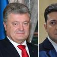 Polls indicate incumbent Petro Poroshenko (left) will lose heavily to comic actor Volodymyr Zelensky in Sunday's second round of Ukraine's presidential election