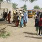 Maiduguri residents (pictured April 7, 2019, after a double suicide attack) were evacuated "for their safety as a result of ongoing operations to flush out insurgents in the area"