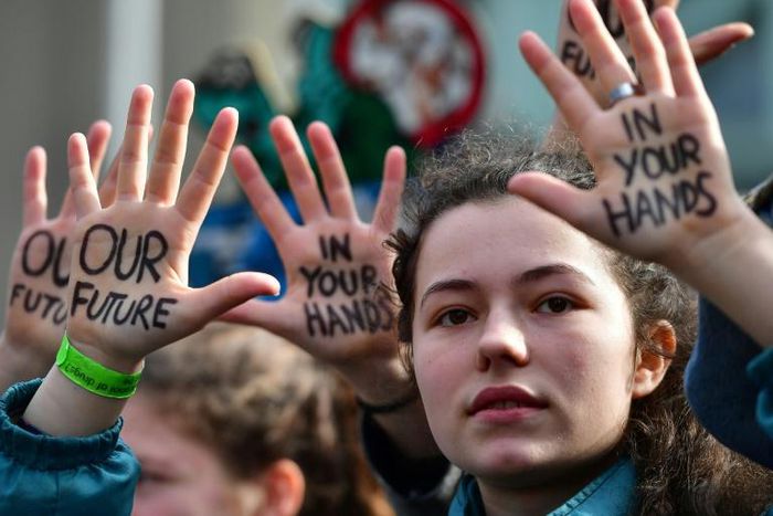 "If you don't act like adults, we will" -- banners, slogans and a global cry by young people for politicians to take urgent action on climate change