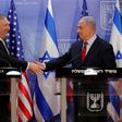 Secretary of State Mike Pompeo (L) is on a regional tour also including Kuwait and Lebanon