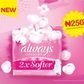 The new Always Cotton Soft pad hits the Nigerian market