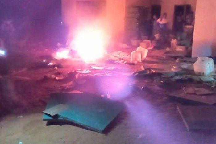 2019 Election Fire burns INEC Office in Osun