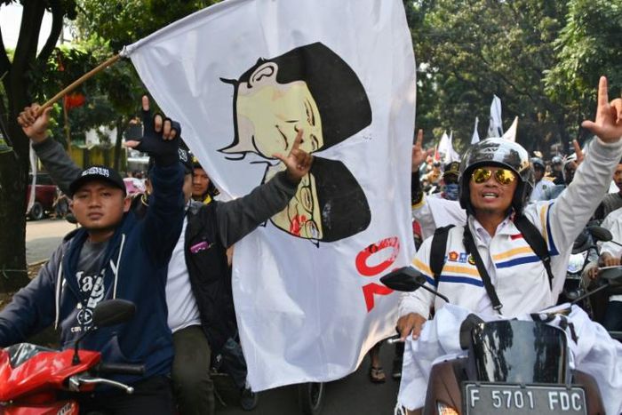Supporters of challenger Prabowo Subianto are just as vociferous as those who want to re-elect President Joko Widodo