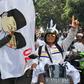 Supporters of challenger Prabowo Subianto are just as vociferous as those who want to re-elect President Joko Widodo