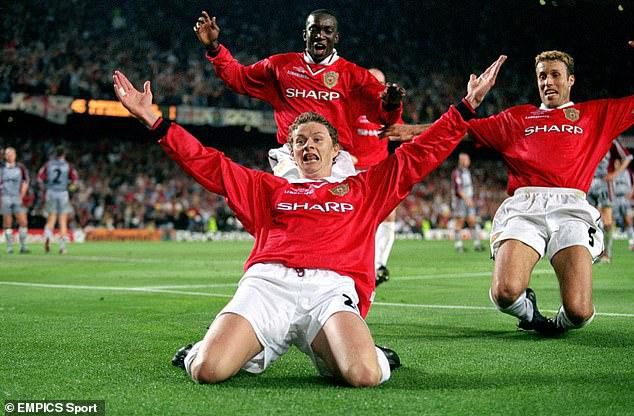 Dwight Yorke and Ole Gunnar Solskjær