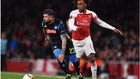 Alex Iwobi and Elseid Hysa (Justin Setterfield/Getty Images)