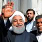 Iranian President Hassan Rouhani visits the Shiite holy city of Najaf during a March 2019 trip to Iraq