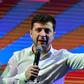 Ukrainian comic actor and presidential candidate Volodymyr Zelensky looks set to lead after a first round vote on Sunday