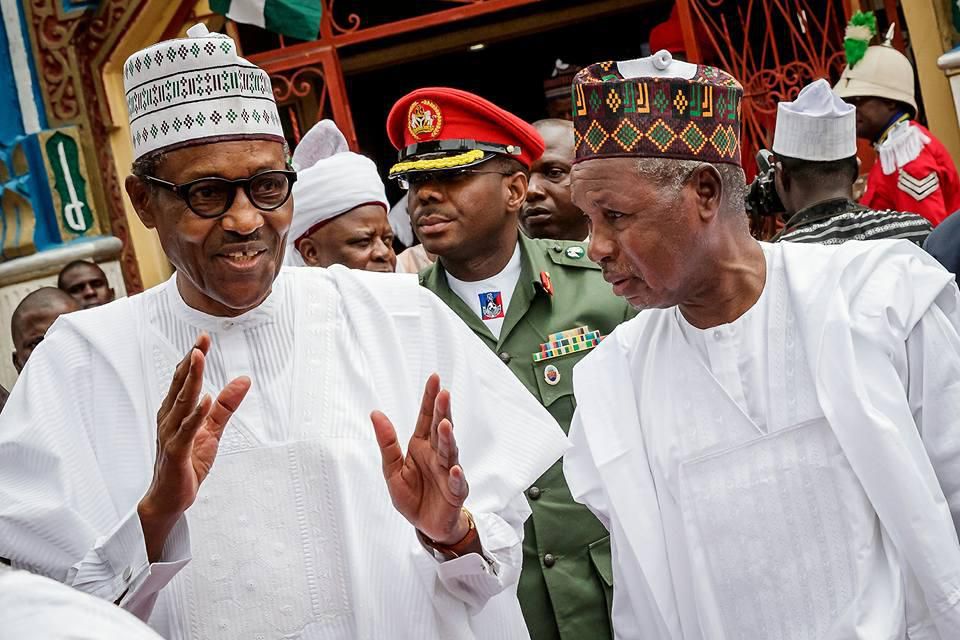 President Muhammadu Buhari with Governor of Katsina, Aminu Masari/freedomonline