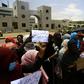 Sudanese women protest at the gates to army headquarters in Khartoum as protest leaders toughen their stance towards the military council which took the reins after top commanders toppled veteran president Omar al-Bashir last week
