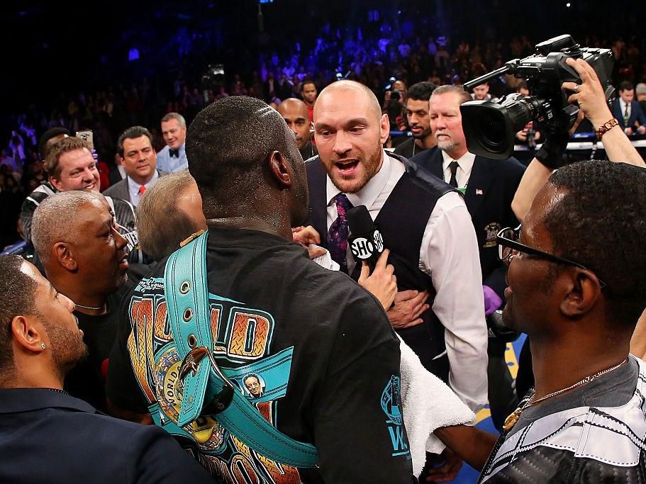 Fury confronted Wilder after the American's quick victory over Artur Szpilka in 2016.