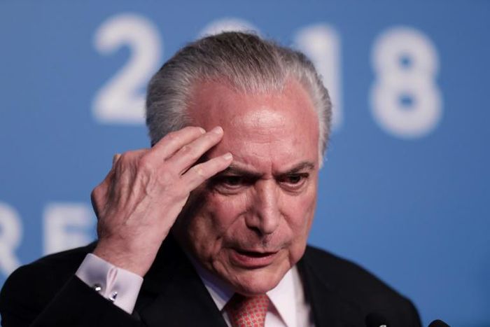 Michel Temer, pictured in November 2018, was Brazil's most unpopular leader ever