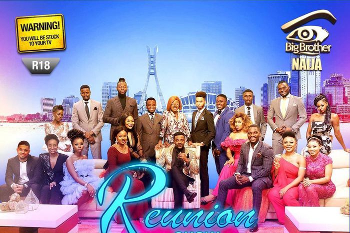 Ebuka Obi-Uchendu and 19 ex-housemates of BBNaija Double Wahala ready for Big Brother Naija Reunion show [Twitter/Big Brother Naija]